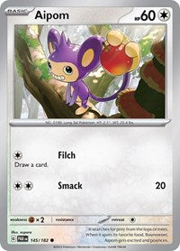 Aipom - 145/182 - Reverse Holofoil - NM - Common - Paradox Rift