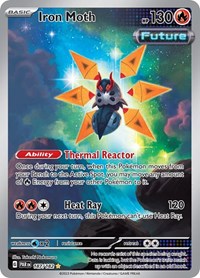 Iron Moth - 187/182 - Holofoil - NM - Illustration Rare - Paradox Rift