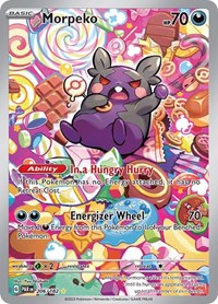 Morpeko - 206/182 - Holofoil - NM - Illustration Rare - Paradox Rift