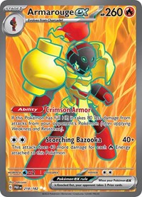 Armarouge ex - 218/182 - Holofoil - NM - Ultra Rare - Paradox Rift
