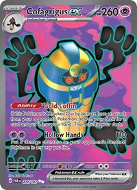 Cofagrigus ex - 224/182 - Holofoil - NM - Ultra Rare - Paradox Rift