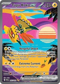 Tapu Koko ex - 247/182 - Holofoil - NM - Special Illustration Rare - Paradox Rift