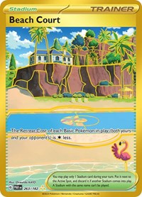 Beach Court - 263/182 - Holofoil - NM - Hyper Rare - Paradox Rift