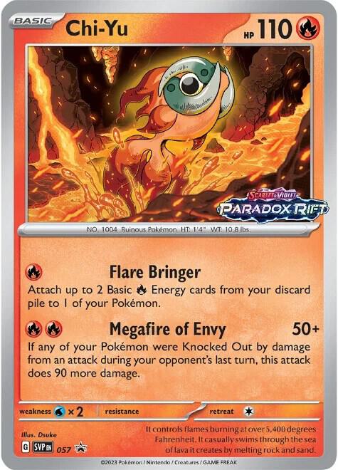 Chi-Yu (Prerelease) - 57 - Holofoil - NM - Promo - Scarlet & Violet Promo