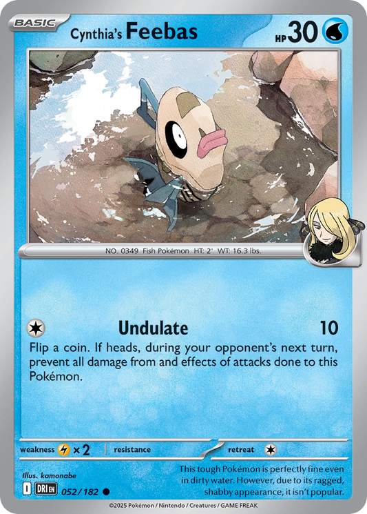 Cynthia's Feebas - 52/182 - Normal - NM - Common - Destined Rivals