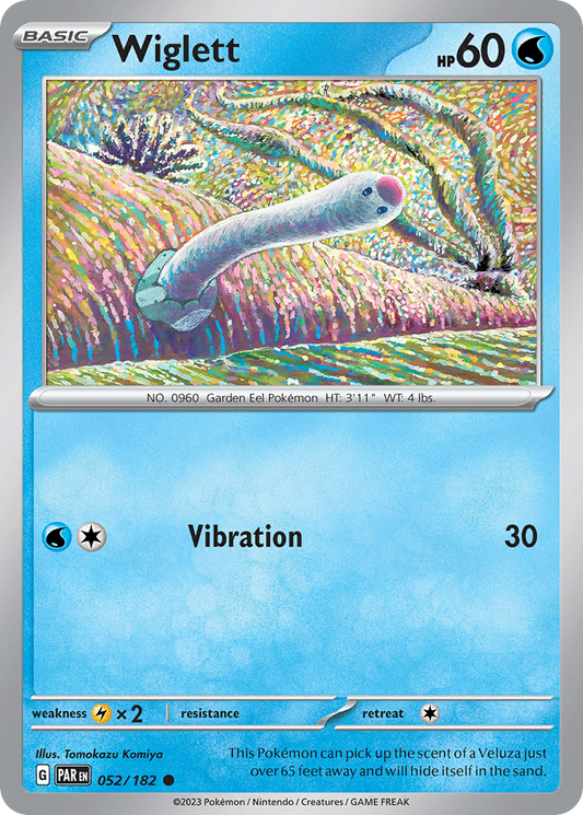 Wiglett - 52/182 - Reverse Holofoil - NM - Common - Paradox Rift