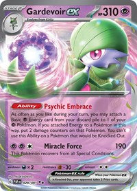 Gardevoir ex - 29/91 - Holofoil - NM - Double Rare - Paldean Fates