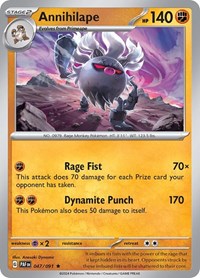Annihilape - 47/91 - Holofoil - NM - Rare - Paldean Fates