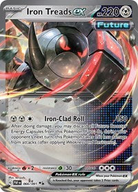 Iron Treads ex - 66/91 - Holofoil - NM - Double Rare - Paldean Fates