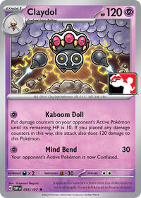 Claydol - 95/197 - Holofoil - NM - Rare - Prize Pack Series One