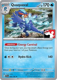 Quaquaval - 54/198 - Holofoil - NM - Rare - Prize Pack Series One