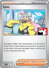 Iono - 185/193 - Holofoil - NM - Uncommon - Prize Pack Series One