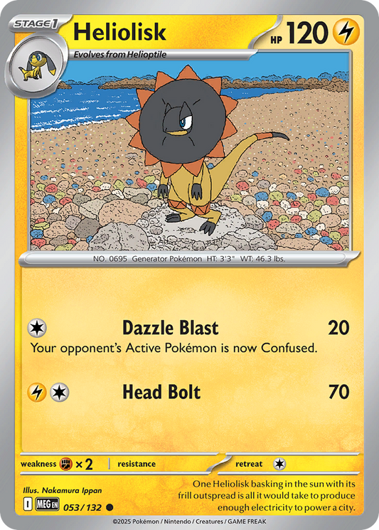 Heliolisk - 53/132 - Normal - NM - Common - Mega Evolution