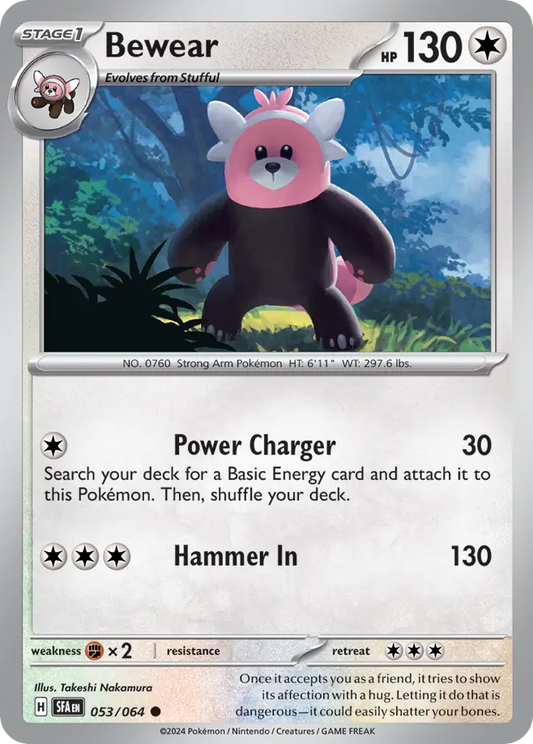 Bewear - 53/64 - Normal - NM - Common - Shrouded Fable