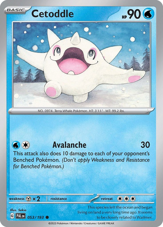 Cetoddle - 53/193 - Reverse Holofoil - NM - Common - Paldea Evolved