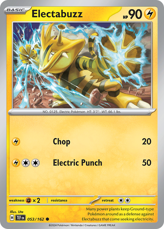 Electabuzz - 53/162 - Reverse Holofoil - NM - Common - Temporal Forces