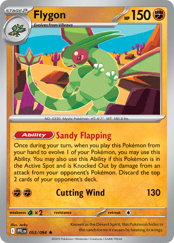Flygon - 53/94 - Holofoil - NM - Rare - Phantasmal Flames