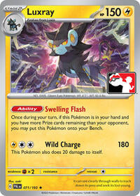 Luxray - 71/193 - Holofoil - NM - Rare - Prize Pack Series One
