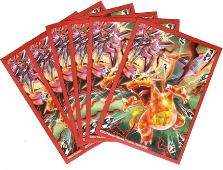 Pokemon TCG: Charizard ex Premium Collection Card Sleeves - Charizard as a Tera Pokémon (65 Pack) - Pokemon International Card Sleeves