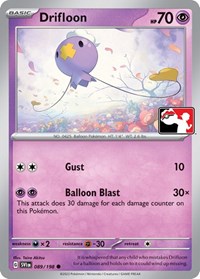 Drifloon - 89/198 - Holofoil - NM - Common - Prize Pack Series One