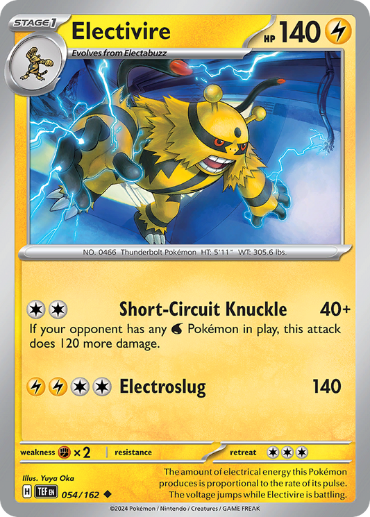 Electivire - 54/162 - Normal - NM - Uncommon - Temporal Forces