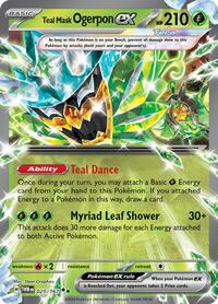 Teal Mask Ogerpon ex - 25/167 - Holofoil - NM - Double Rare - Twilight Masquerade