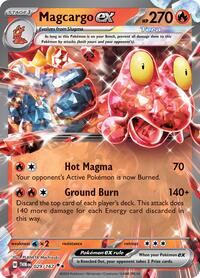 Magcargo ex - 029/167 - Holofoil - NM - Double Rare - SV06: Twilight Masquerade