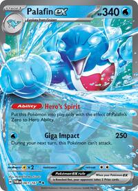 Palafin ex - 061/167 - Holofoil - NM - Double Rare - SV06: Twilight Masquerade