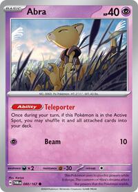 Abra - 80/167 - Normal - NM - Common - Twilight Masquerade