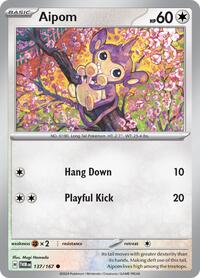 Aipom - 137/167 - Normal - NM - Common - Twilight Masquerade