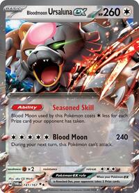 Bloodmoon Ursaluna ex - 141/167 - Holofoil - NM - Double Rare - SV06: Twilight Masquerade
