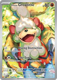 Hisuian Growlithe - 181/167 - Holofoil - NM - Illustration Rare - Twilight Masquerade