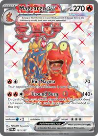 Magcargo ex - 191/167 - Holofoil - NM - Ultra Rare - Twilight Masquerade