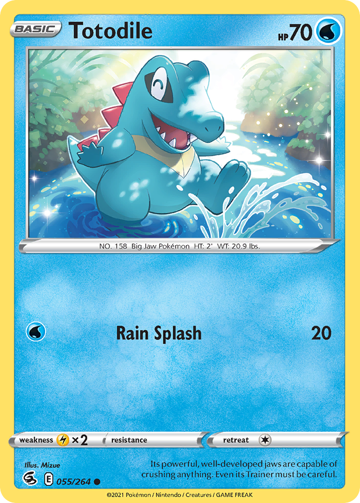 Totodile - 55/264 - Normal - NM - Common - Fusion Strike
