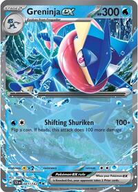Greninja ex - 41/175 - Holofoil - NM - Double Rare - SV07: Stellar Crown