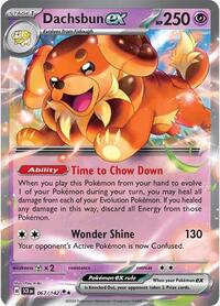 Dachsbun ex - 67/142 - Holofoil - NM - Double Rare - Stellar Crown