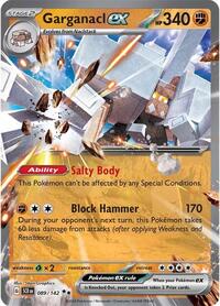 Garganacl ex - 89/175 - Holofoil - NM - Double Rare - SV07: Stellar Crown