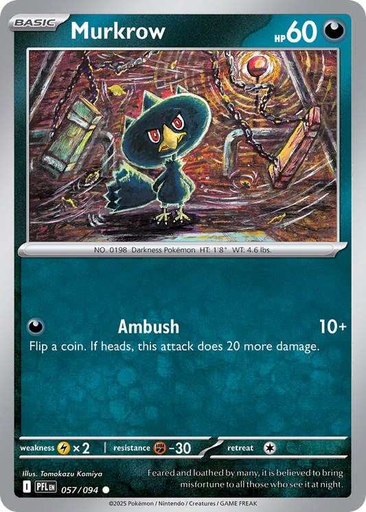 Murkrow - 57/94 - Normal - NM - Common - Phantasmal Flames