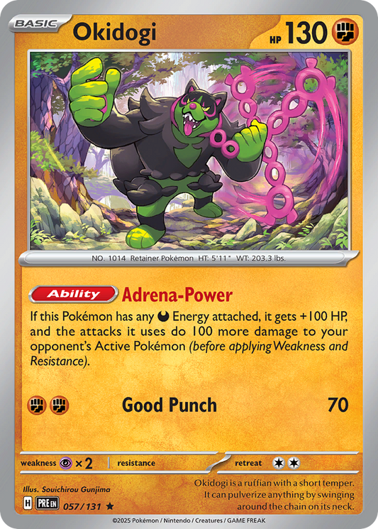 Okidogi - 57/131 - Holofoil - NM - Rare - Prismatic Evolutions
