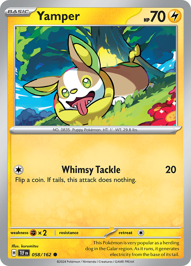 Yamper - 58/162 - Reverse Holofoil - NM - Common - Temporal Forces