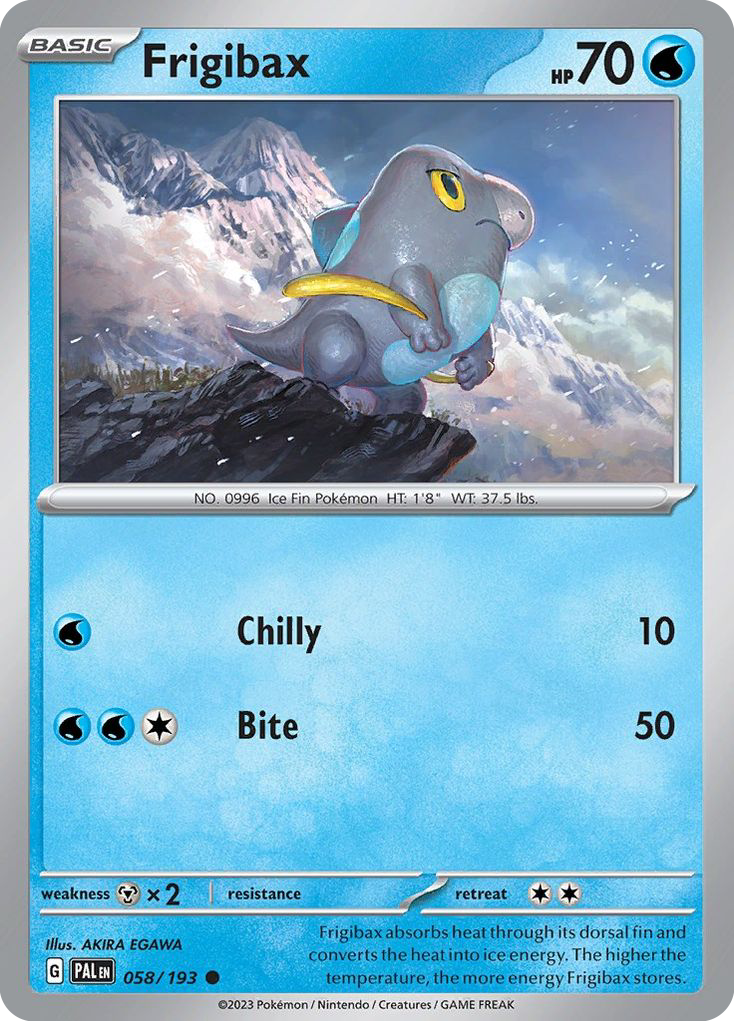 Frigibax - 58/193 - Normal - NM - Common - Paldea Evolved