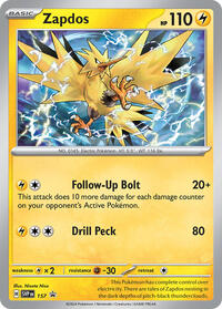 Zapdos - 157 - Holofoil - NM - Promo - Scarlet & Violet Promo