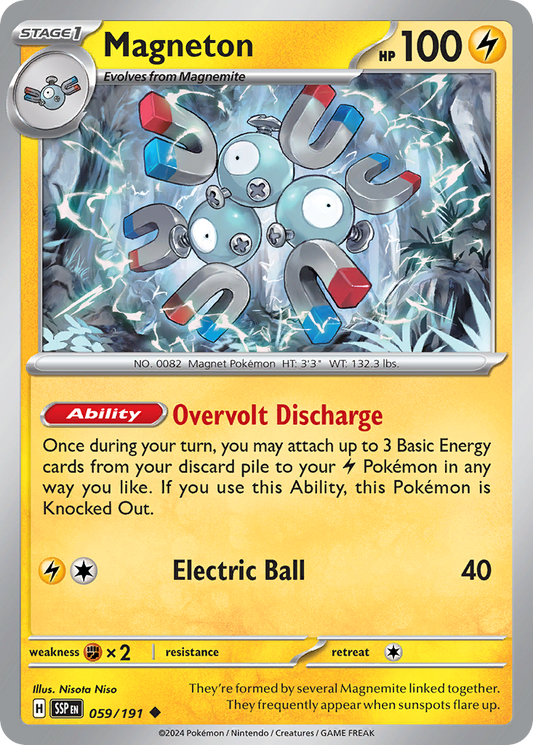 Magneton - 59/191 - Normal - NM - Uncommon - Surging Sparks