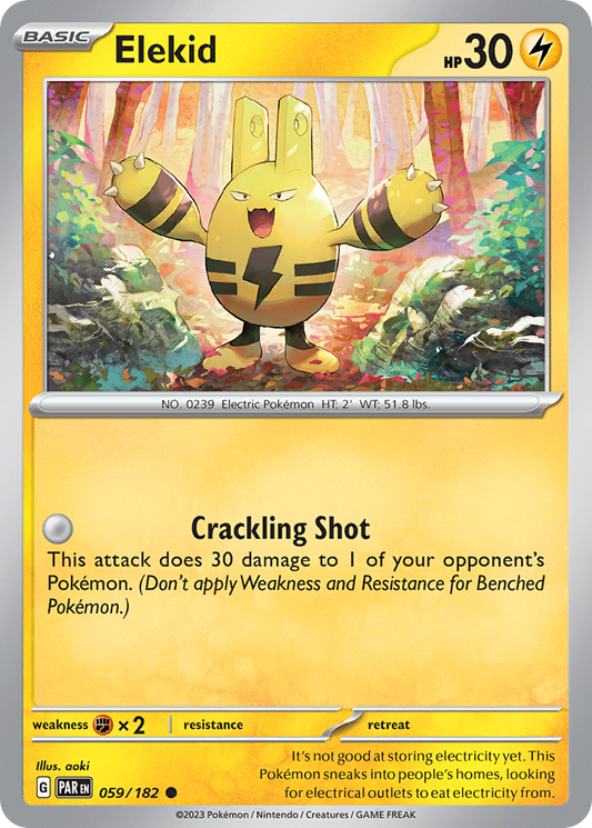 Elekid - 59/182 - Normal - NM - Common - Paradox Rift