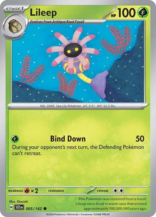 Lileep - 5/142 - Reverse Holofoil - NM - Common - Stellar Crown