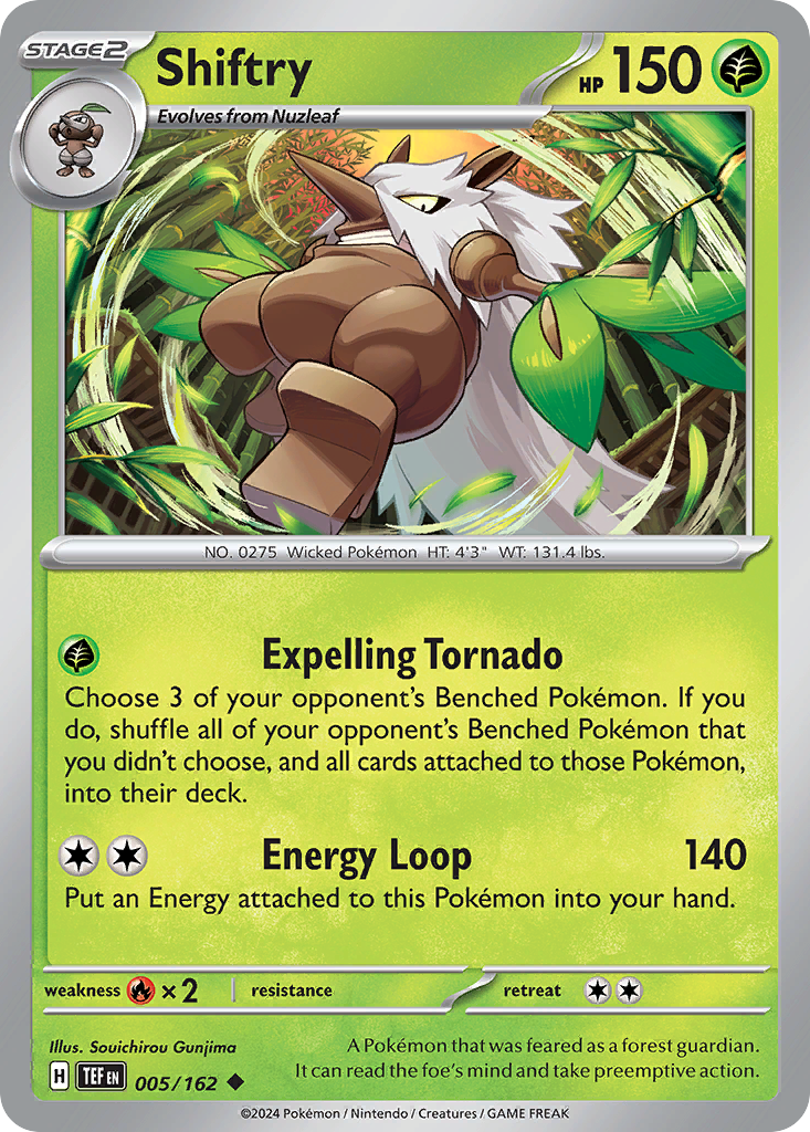 Shiftry - 5/162 - Reverse Holofoil - NM - Uncommon - Temporal Forces