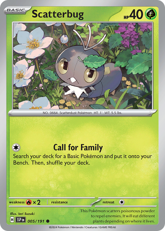 Scatterbug - 5/191 - Normal - NM - Common - Surging Sparks
