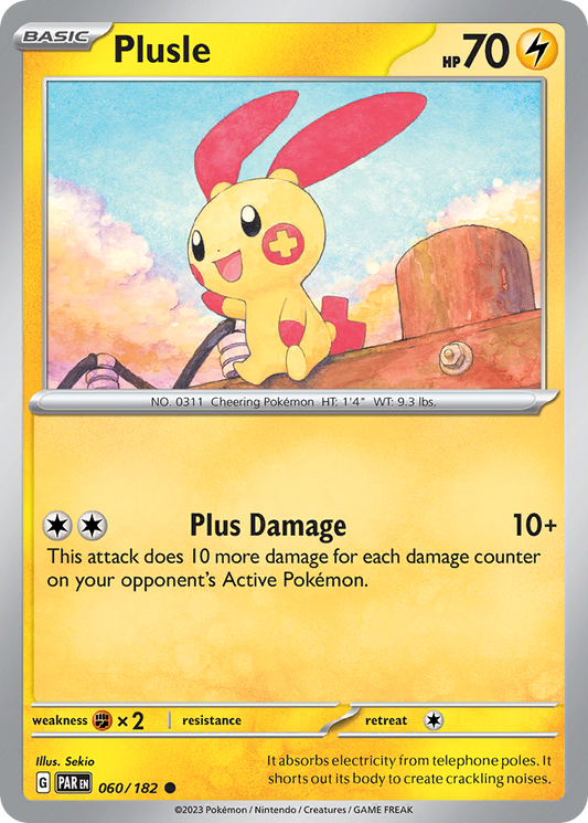 Plusle - 60/182 - Normal - NM - Common - Paradox Rift