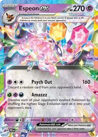 Espeon ex - 034/131 - Holofoil - NM - Double Rare - SV: Prismatic Evolutions