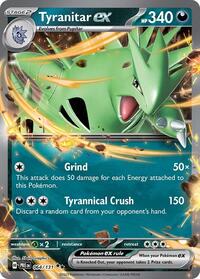 Tyranitar ex - 64/91 - Holofoil - NM - Double Rare - SV: Prismatic Evolutions